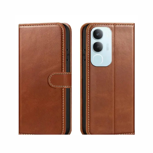 Forego® Vivo Y29 5G Back Cover Inside TPU with Card Pocket Wallet Stand And Shock Proof Complete Protection Flip